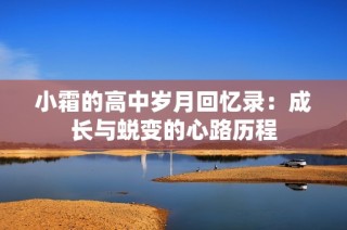 小霜的高中岁月回忆录：成长与蜕变的心路历程