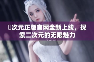 囧次元正版官网全新上线，探索二次元的无限魅力