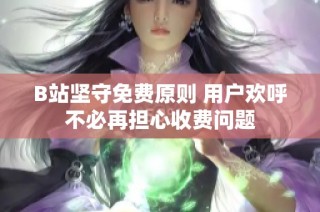 B站坚守免费原则 用户欢呼不必再担心收费问题
