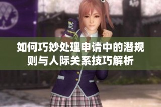 如何巧妙处理申请中的潜规则与人际关系技巧解析
