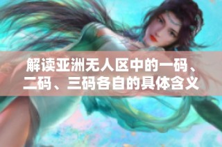 解读亚洲无人区中的一码、二码、三码各自的具体含义与重要性