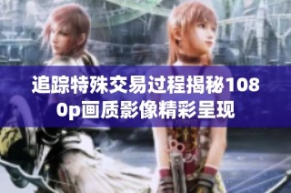 追踪特殊交易过程揭秘1080p画质影像精彩呈现