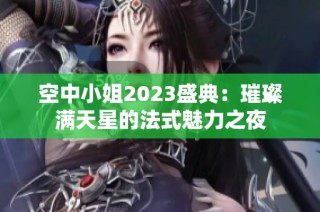 空中小姐2023盛典：璀璨满天星的法式魅力之夜