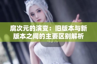 腐次元的演变：旧版本与新版本之间的主要区别解析