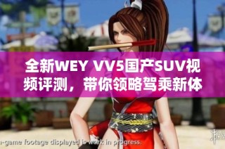 全新WEY VV5国产SUV视频评测，带你领略驾乘新体验