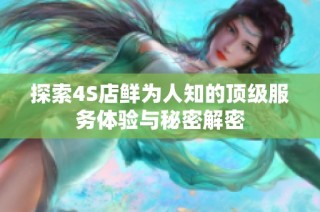 探索4S店鲜为人知的顶级服务体验与秘密解密