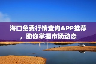 海口免费行情查询APP推荐，助你掌握市场动态