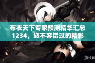 布衣天下专家预测精华汇总1234，您不容错过的精彩内容