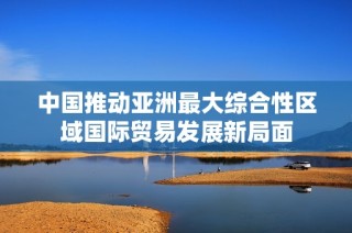 中国推动亚洲最大综合性区域国际贸易发展新局面