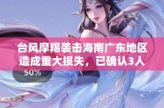 台风摩羯袭击海南广东地区造成重大损失，已确认3人遇难95人受伤