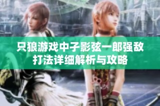 只狼游戏中孑影弦一郎强敌打法详细解析与攻略