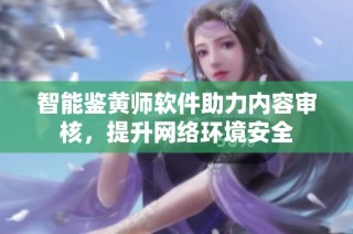 智能鉴黄师软件助力内容审核，提升网络环境安全