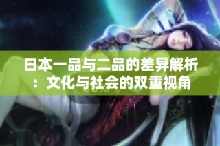日本一品与二品的差异解析：文化与社会的双重视角