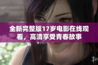 全新完整版17岁电影在线观看，高清享受青春故事