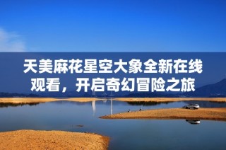 天美麻花星空大象全新在线观看，开启奇幻冒险之旅