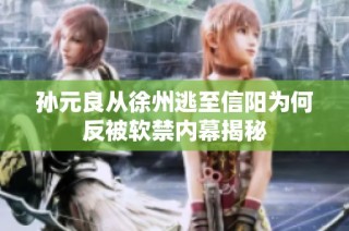 孙元良从徐州逃至信阳为何反被软禁内幕揭秘