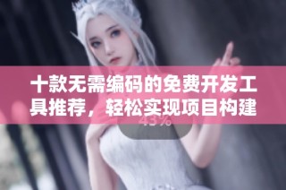 十款无需编码的免费开发工具推荐，轻松实现项目构建与管理