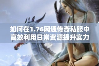 如何在1.76网通传奇私服中高效利用日常资源提升实力