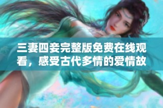 三妻四妾完整版免费在线观看，感受古代多情的爱情故事