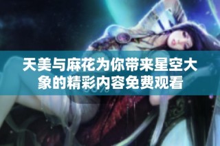 天美与麻花为你带来星空大象的精彩内容免费观看