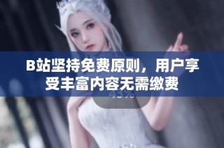 B站坚持免费原则，用户享受丰富内容无需缴费
