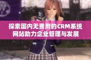 探索国内无费用的CRM系统网站助力企业管理与发展