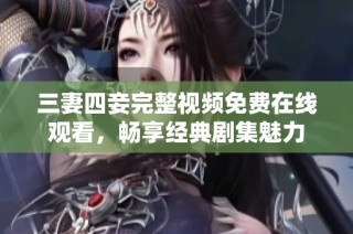 三妻四妾完整视频免费在线观看，畅享经典剧集魅力