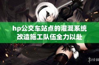hp公交车站点的灌溉系统改造施工队伍全力以赴