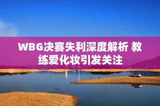 WBG决赛失利深度解析 教练爱化妆引发关注