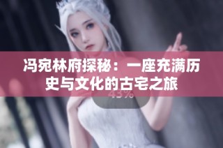 冯宛林府探秘：一座充满历史与文化的古宅之旅