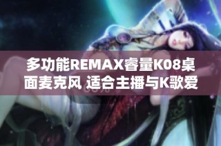 多功能REMAX睿量K08桌面麦克风 适合主播与K歌爱好者使用
