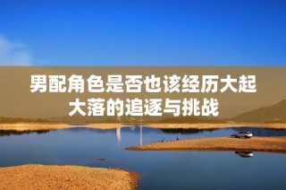 男配角色是否也该经历大起大落的追逐与挑战