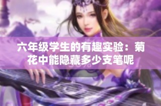 六年级学生的有趣实验：菊花中能隐藏多少支笔呢