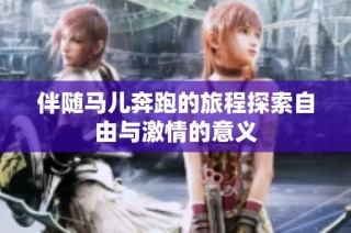 伴随马儿奔跑的旅程探索自由与激情的意义