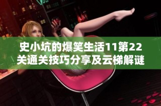 史小坑的爆笑生活11第22关通关技巧分享及云梯解谜攻略