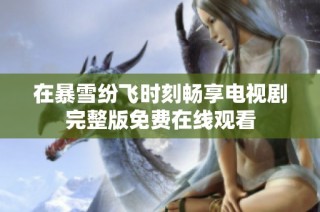 在暴雪纷飞时刻畅享电视剧完整版免费在线观看