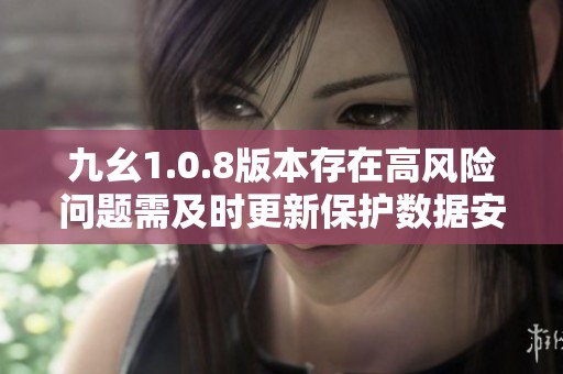九幺1.0.8版本存在高风险问题需及时更新保护数据安全