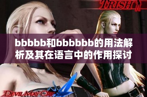 bbbbb和bbbbbb的用法解析及其在语言中的作用探讨