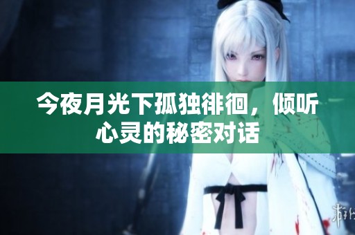 今夜月光下孤独徘徊，倾听心灵的秘密对话