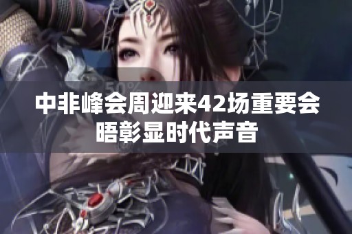 中非峰会周迎来42场重要会晤彰显时代声音