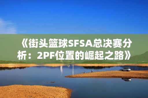 《街头篮球SFSA总决赛分析：2PF位置的崛起之路》