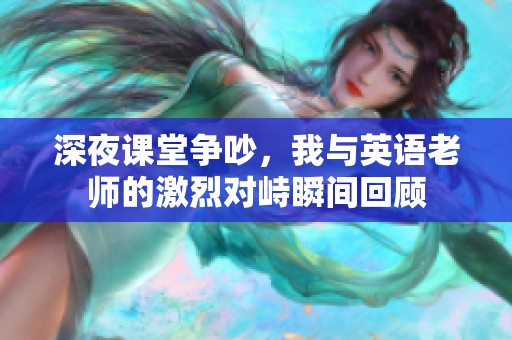 深夜课堂争吵，我与英语老师的激烈对峙瞬间回顾