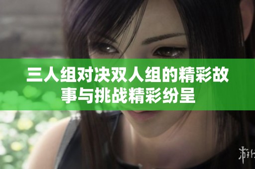 三人组对决双人组的精彩故事与挑战精彩纷呈