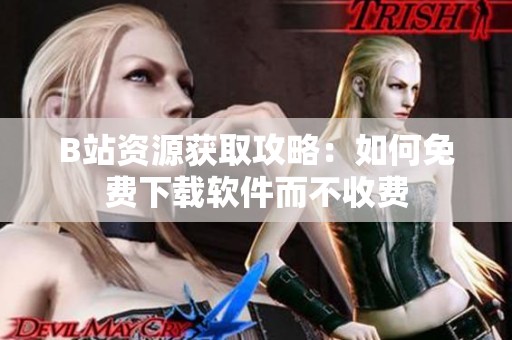 B站资源获取攻略：如何免费下载软件而不收费