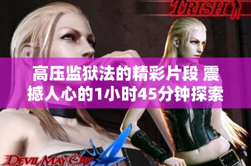 高压监狱法的精彩片段 震撼人心的1小时45分钟探索之旅