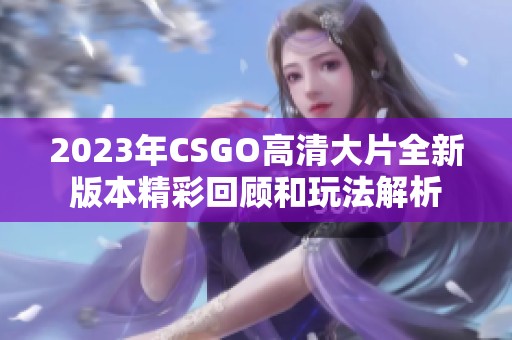 2023年CSGO高清大片全新版本精彩回顾和玩法解析
