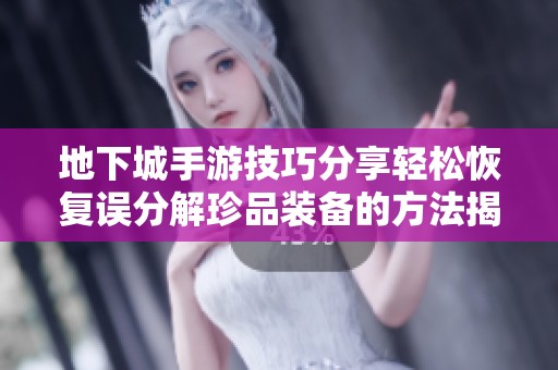 地下城手游技巧分享轻松恢复误分解珍品装备的方法揭秘