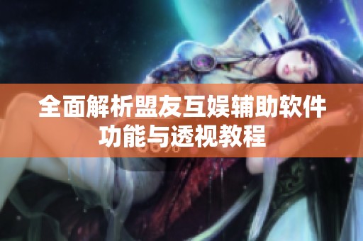 全面解析盟友互娱辅助软件功能与透视教程