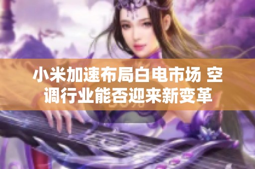 小米加速布局白电市场 空调行业能否迎来新变革