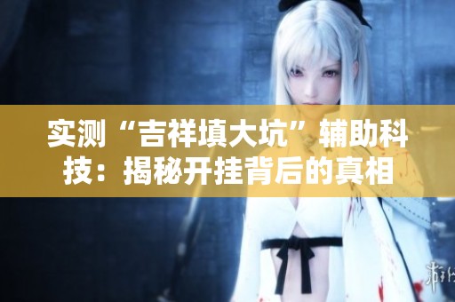 实测“吉祥填大坑”辅助科技：揭秘开挂背后的真相